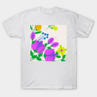 Floral Colourful Art T-Shirt